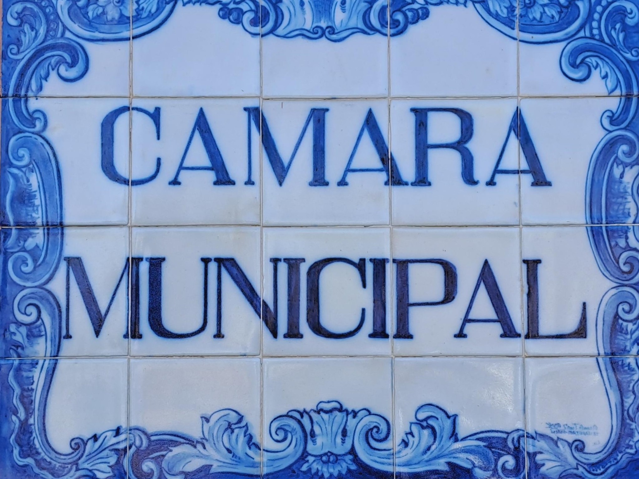 Azulejo Com a Palavra Câmara Municipal De Oeiras