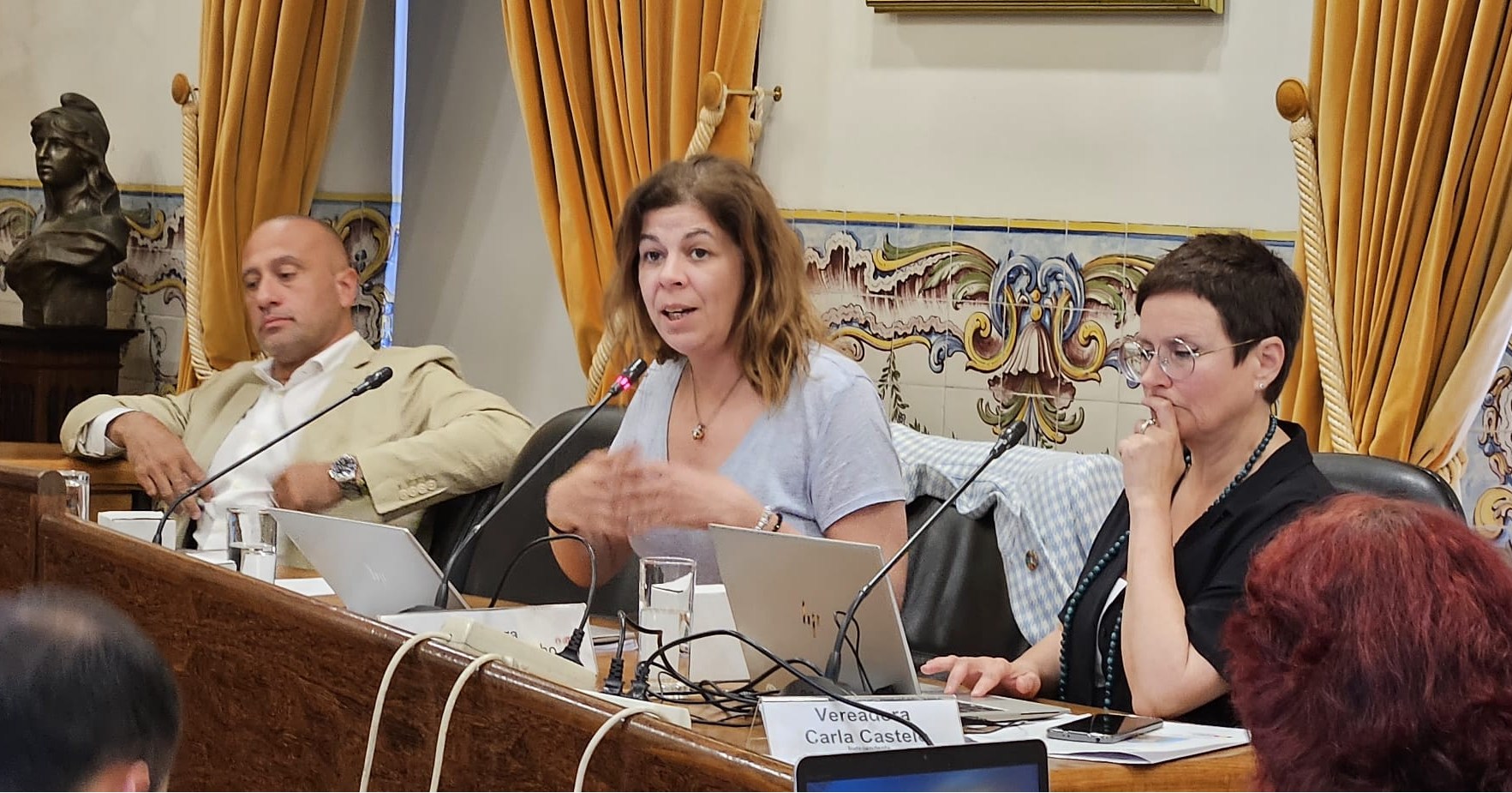 Filipa Laborinho em reunião de Câmara