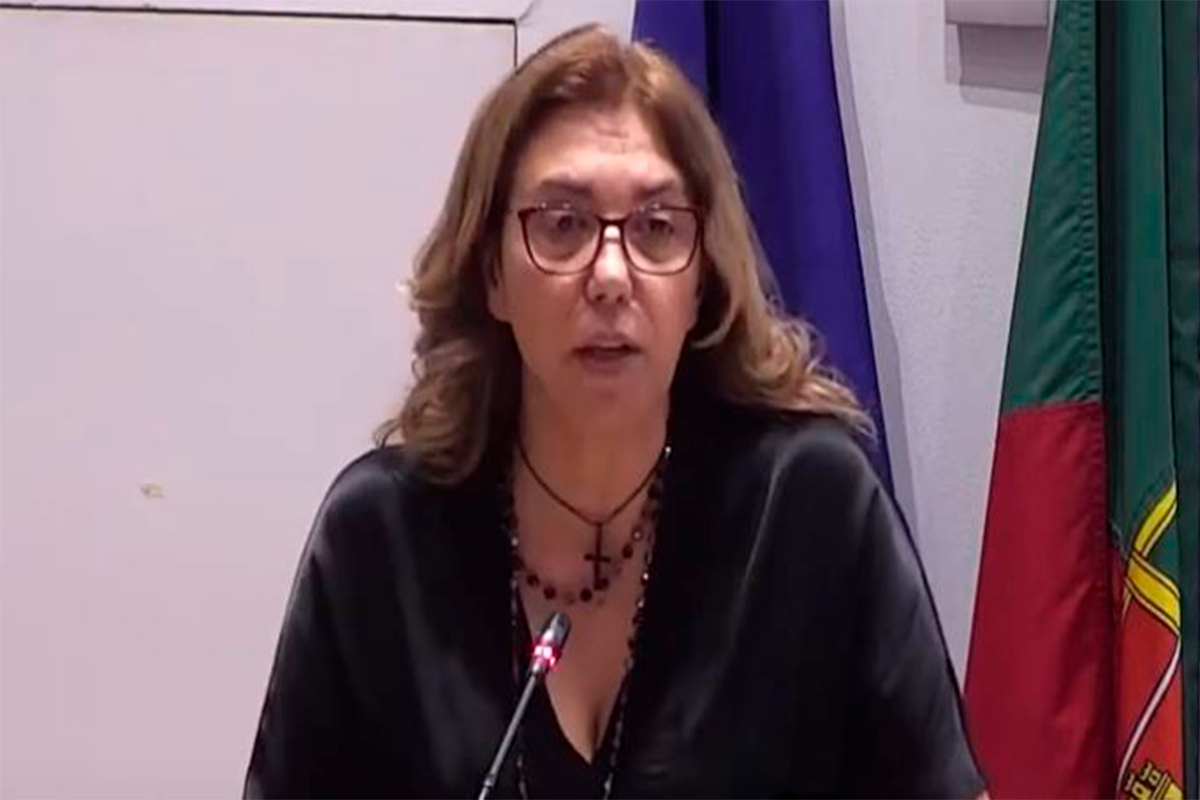 Alexandra Tavares de Moura a intervir