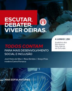 Ciclo De Debates "escutar. Debater. Viver Oeiras" | Todos Contam Para Mais Desenvolvimento Social E Inclusão