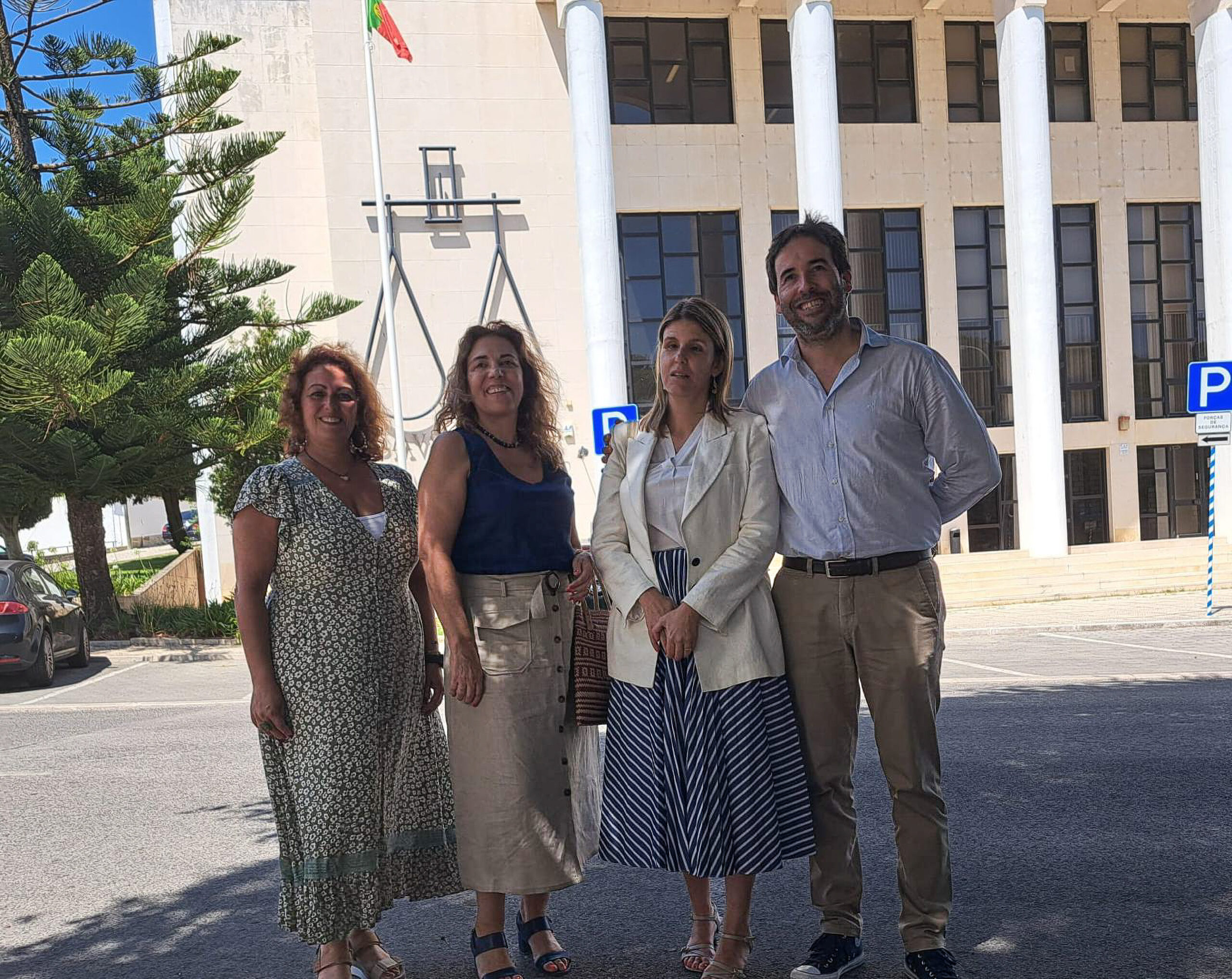 Lideres Da Coligação Ps E Pan Autárquicas 2025 | Ps Oeiras Da Esquerda Para a Direita: Silvia Marques, Alexandra Tavares De Moura, Ana Sofia Antunes E Bruno Magro